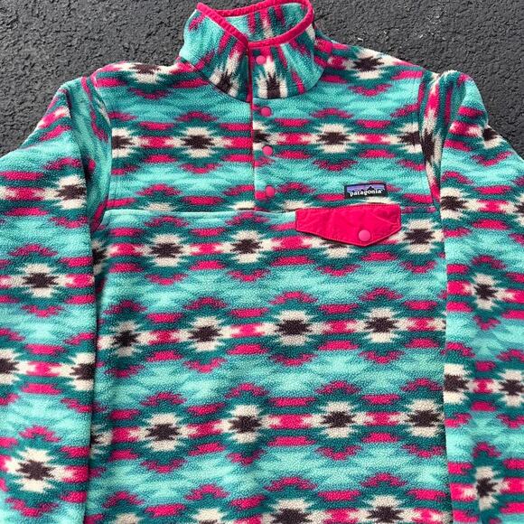 Vintage Y2K Patagonia Synchilla Fleece Snap-T Pullover Sweatshirt - Picture 2 of 8